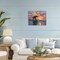 Stupell Industries Sunset Surf Elephant Canvas, design by Ziwei Li